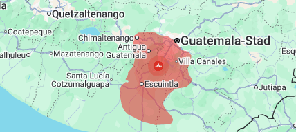 Zware aardbevingen in Guatemala: ook in Comalapa werden schokken gevoeld