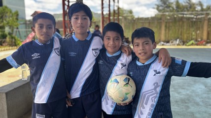 Voetbaltalent op het Liceo Nuevo Horizonte