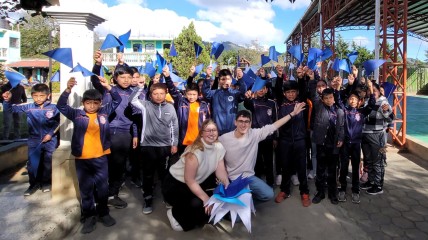 Hoera! Kaat en Jarno zijn aangekomen in het Liceo 🎉