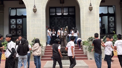 Het middelbaar op bezoek in Guatemala City